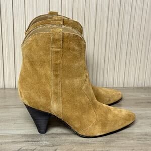 Marc Fisher LTD Carissa Suede Ankle Boots Women’s Size 6.5M